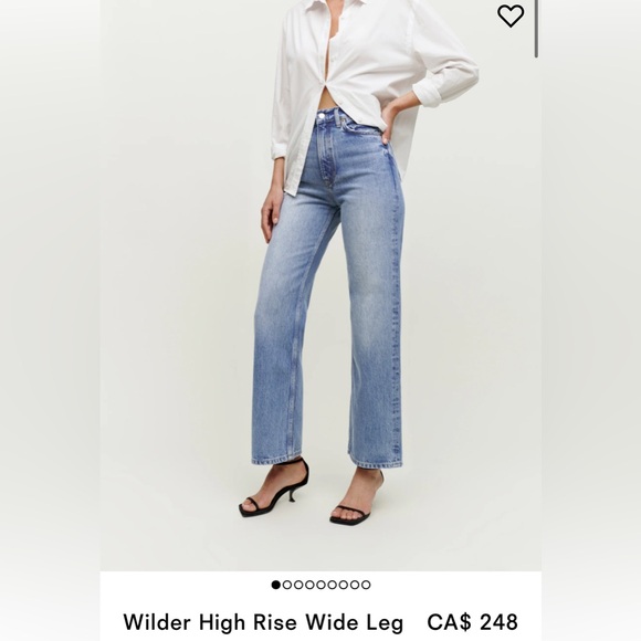 Reformation Denim - Reformation Wilder High Rise Crop 25